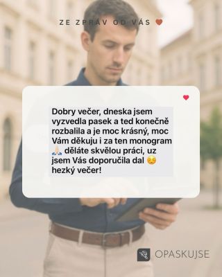 Moc děkujeme 🙏🏼 Každá taková zpráva, recenze, nám dělá radost ❤️ Vše pro váš vyrábíme ručně, s láskou a na míru. #handmade...